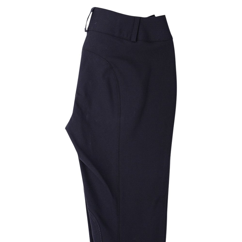 Hermes Swing Dressage Breeches Pant Black with ankle Orange Trim 38 - Picture 8 of 10